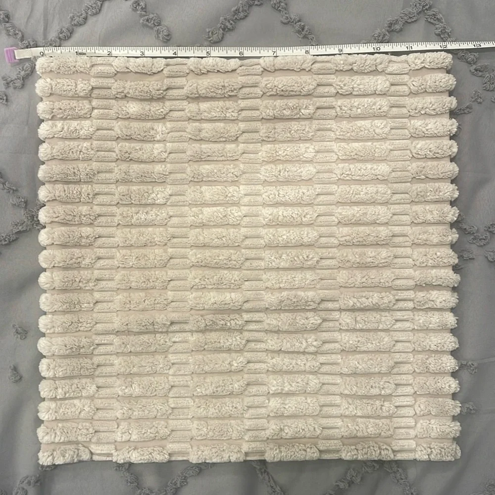 two gray grey throw pillow covers, soft with hidden zipper